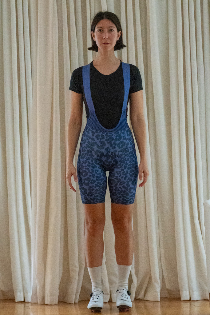 Bibs in Sapphire Leopard