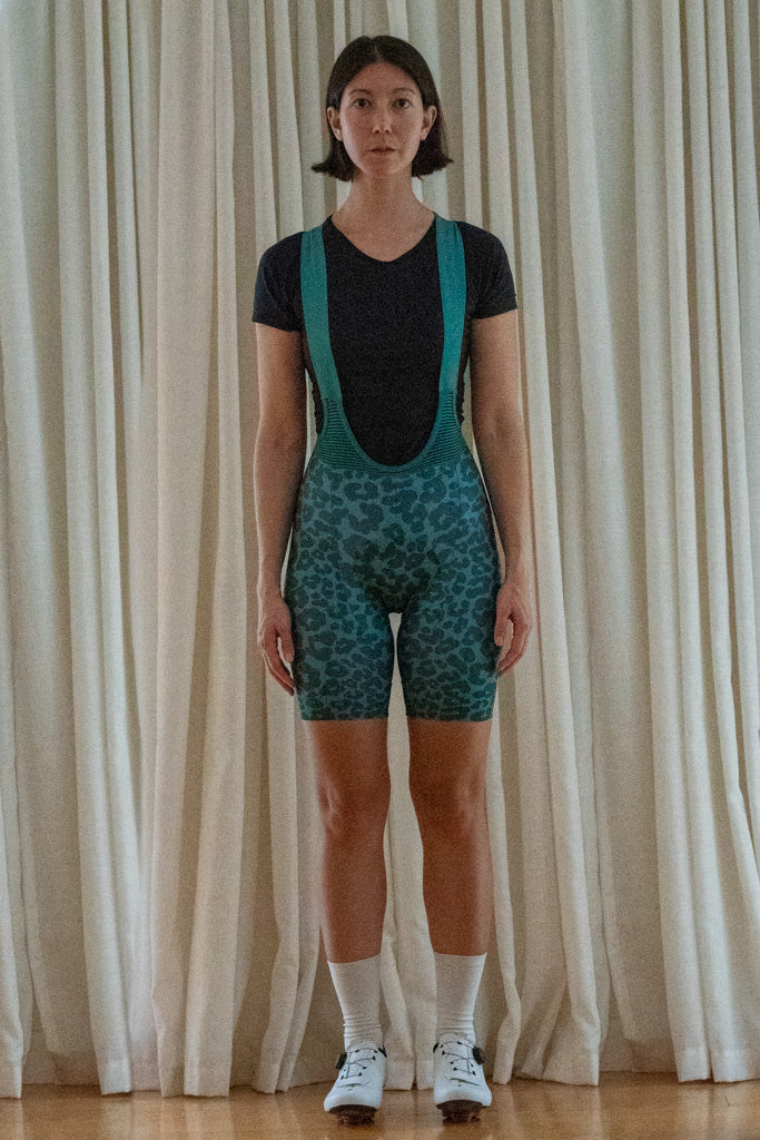 Bibs in Emerald Leopard