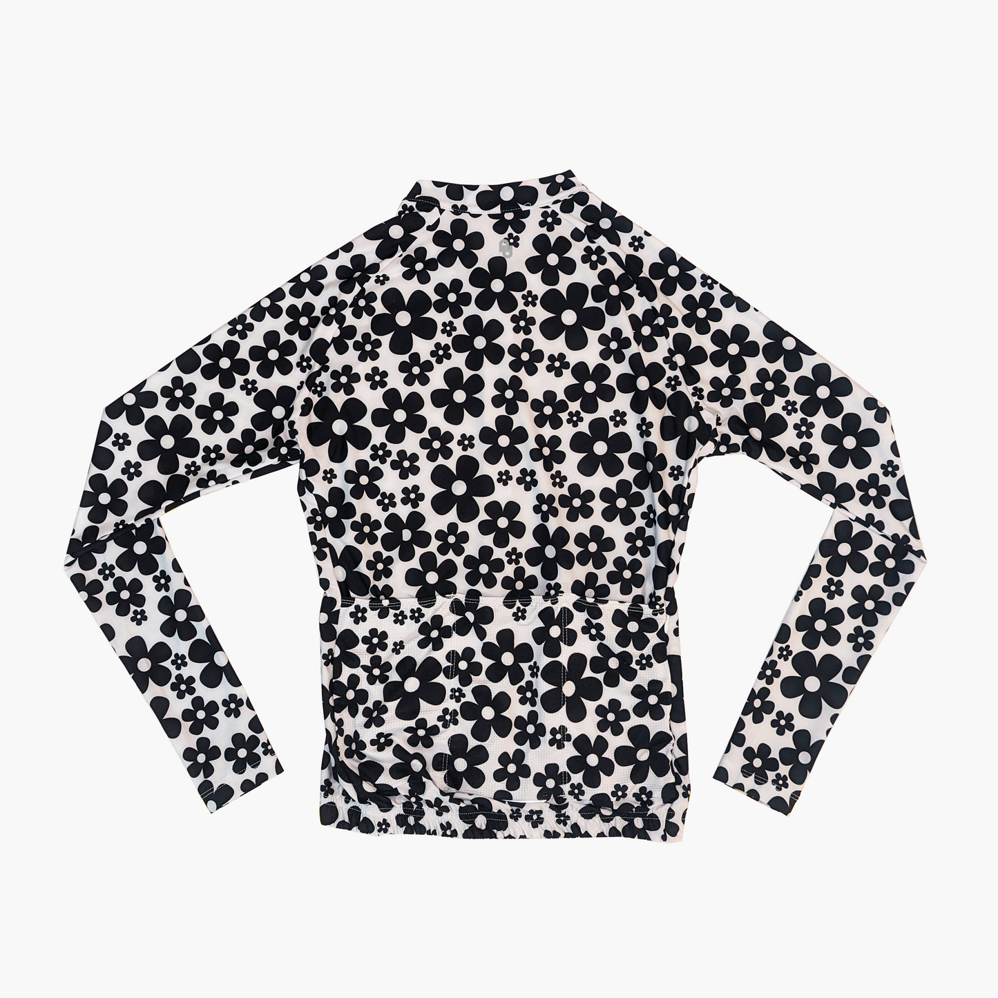 Long Sleeve Jersey in Newsprint Flowers