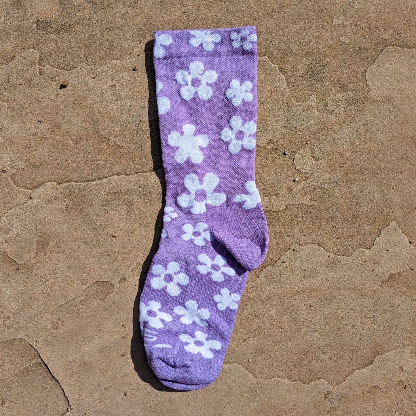 Flower Power Socks in Lilac