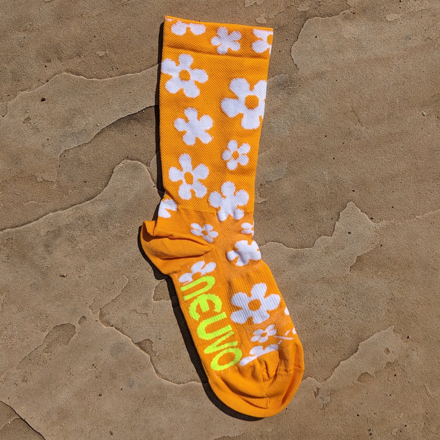 Flower Power Socks in Orange